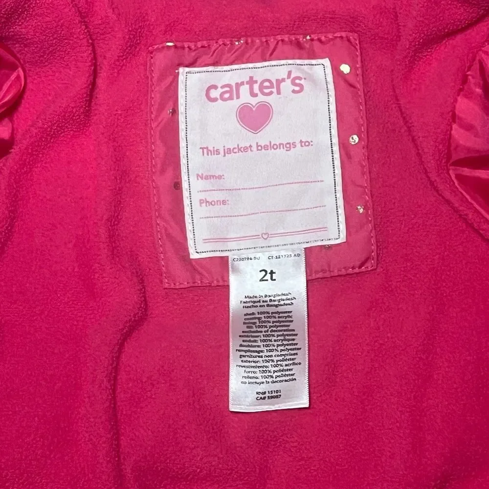 Carters girls 2T‎ winter jacket
